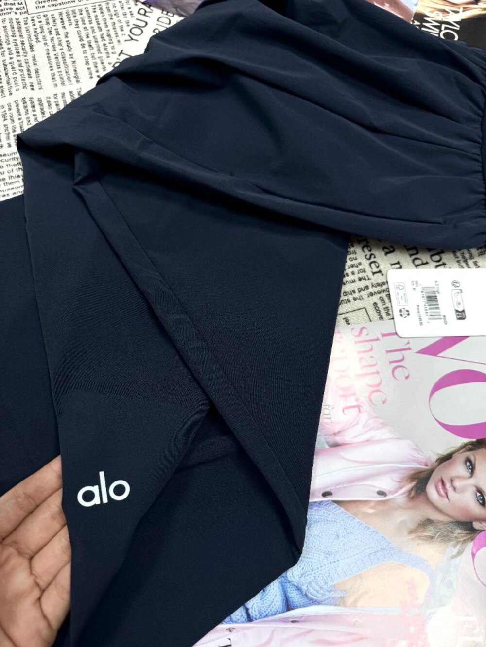 NWT ALO Yoga Straight-leg Pants Navy Blue (Regular) 30-inches 💙 Suit Up Trouser - Picture 7 of 9